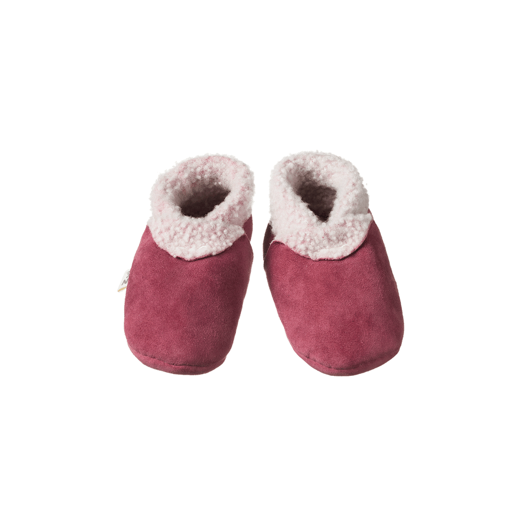 Lambskin baby booties sales