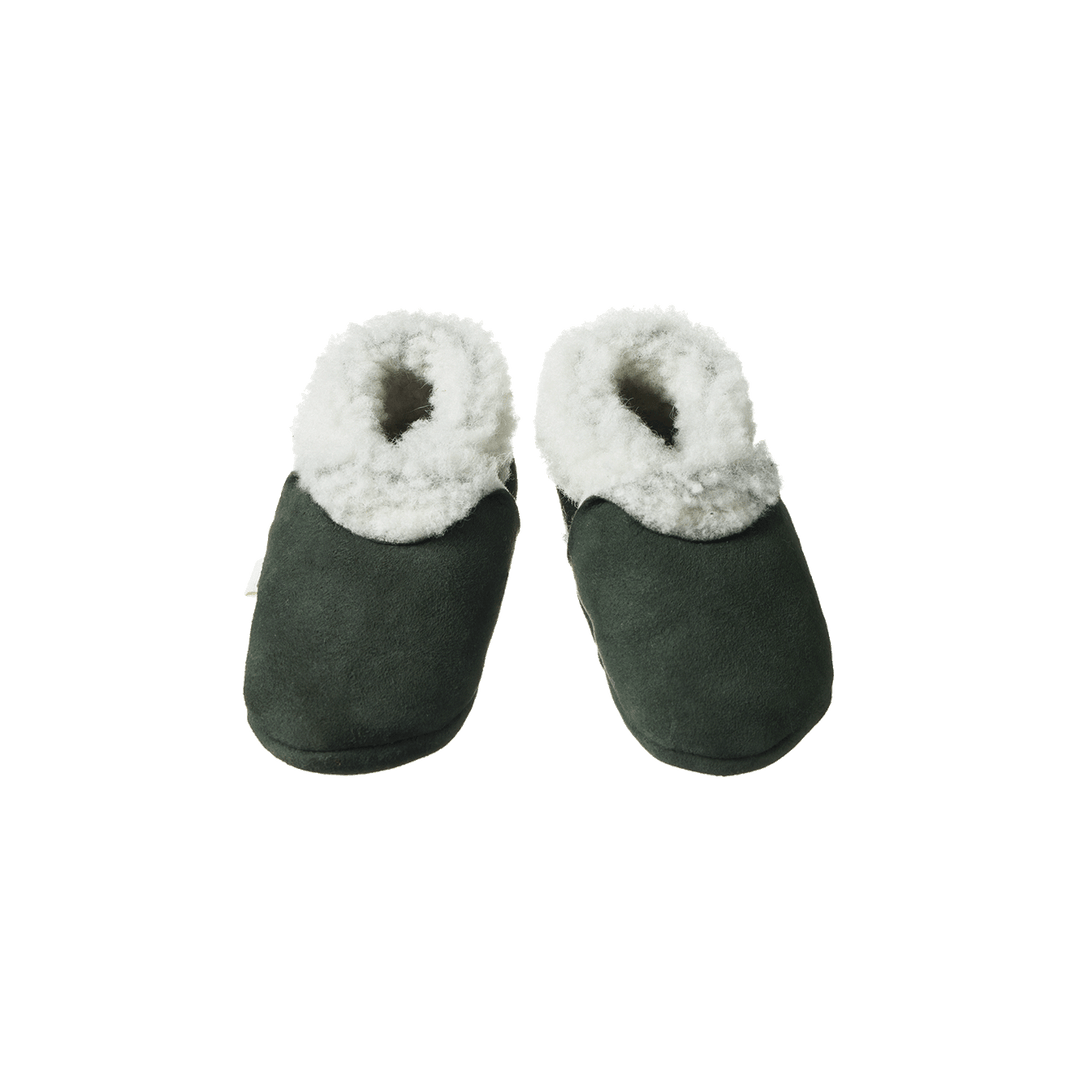 Nature Baby Lambskin Booties - Thyme