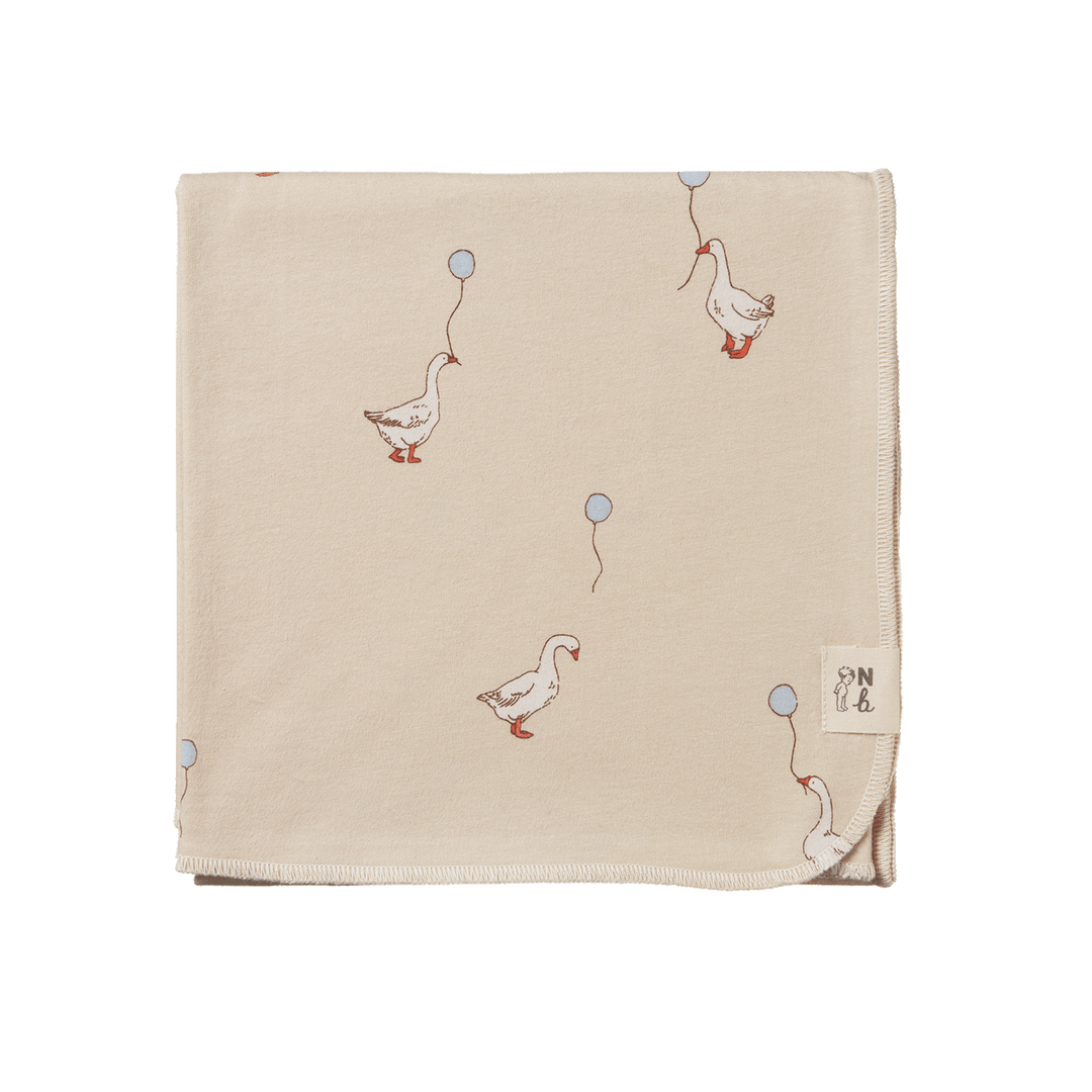 Nature Baby Wrap - Goose Lullaby Print
