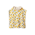 Org Cotton Poncho Towel - Lemon Print Terry