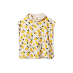 Org Cotton Poncho Towel - Lemon Print Terry