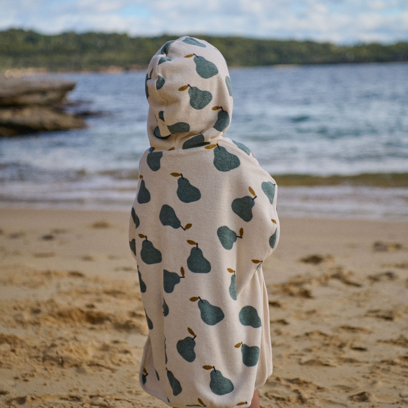 Poncho - Pear Print
