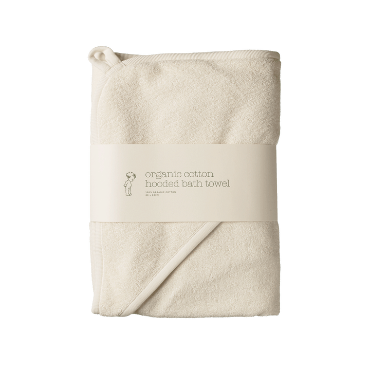 Nature Baby Org Cotton Hooded Towel - Natural