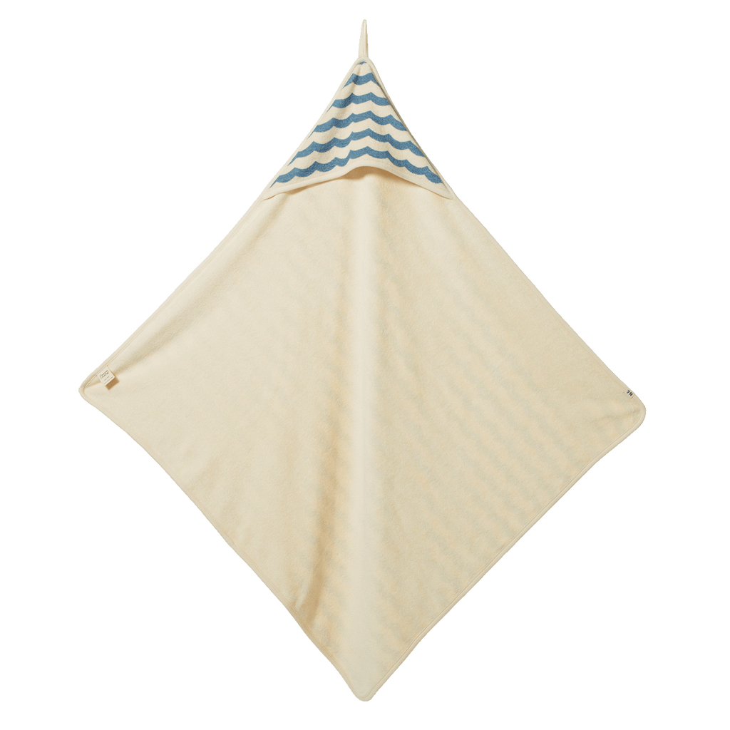 Hooded Towel - Waves Print