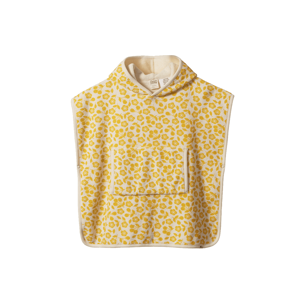 Poncho Towel - Garden Freesia Print