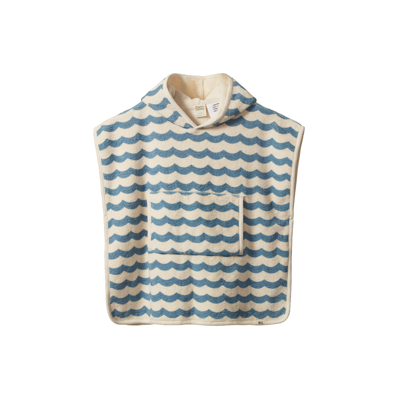 Poncho Towel - Waves Print