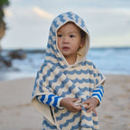 Poncho Towel - Waves Print