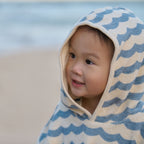 Poncho Towel - Waves Print