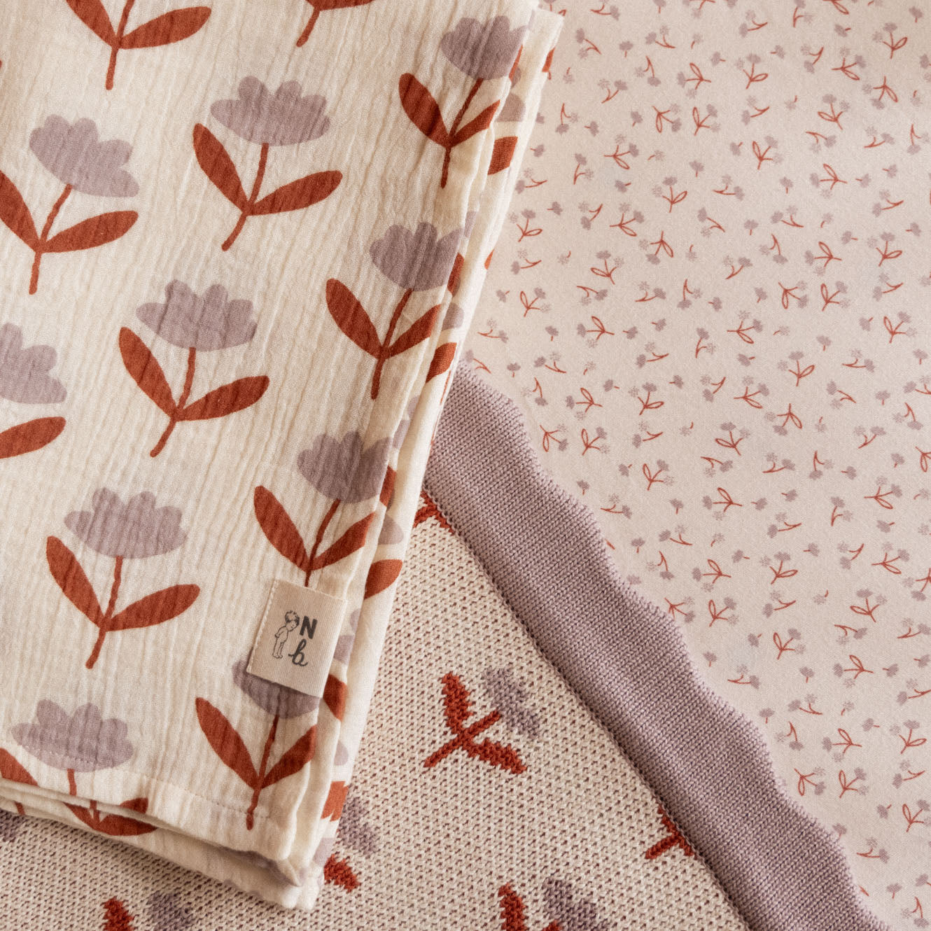Muslin Wrap - Fleurette Print