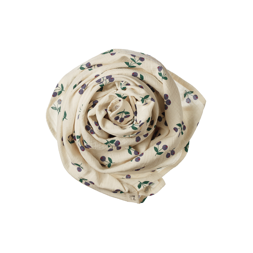 Muslin Wrap - Winter Berry Natural Print