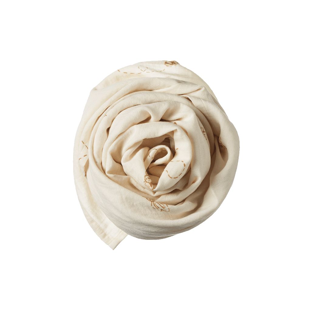 Muslin Wrap - Bumble Bee Print Muslin