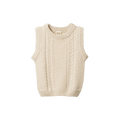 Walter Vest - Oatmeal Marl Cable Knit
