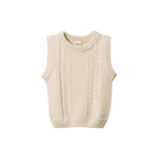 Walter Vest - Oatmeal Marl Cable Knit