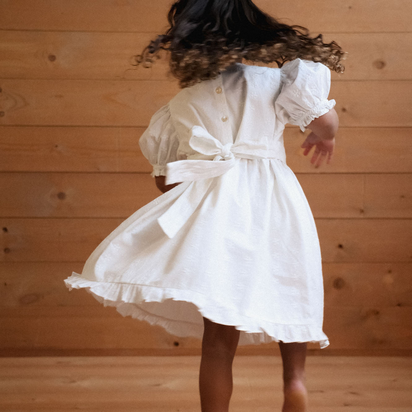 Nature Baby Annabelle Dress - Ivory Flora
