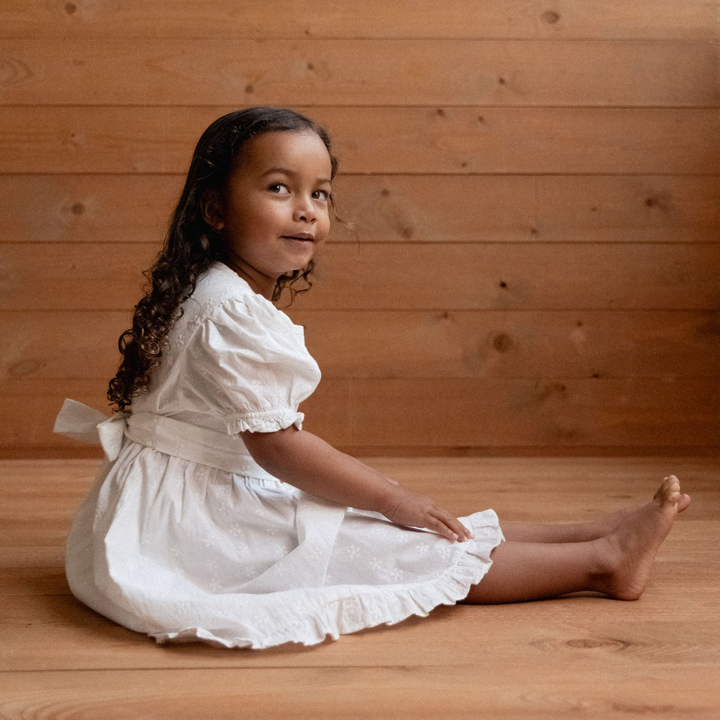 Nature Baby Annabelle Dress - Ivory Flora