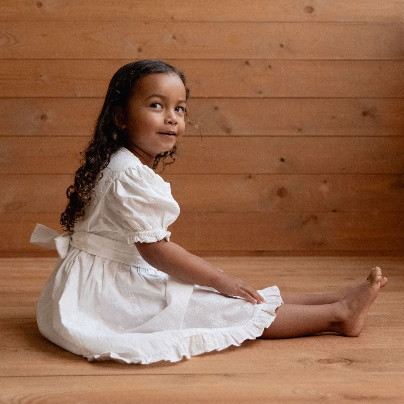 Nature Baby Annabelle Dress - Ivory Flora