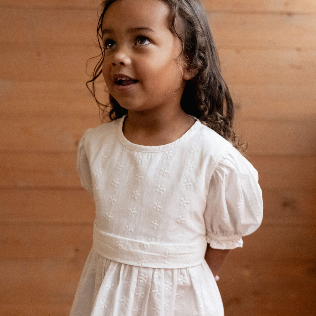Nature Baby Annabelle Dress - Ivory Flora