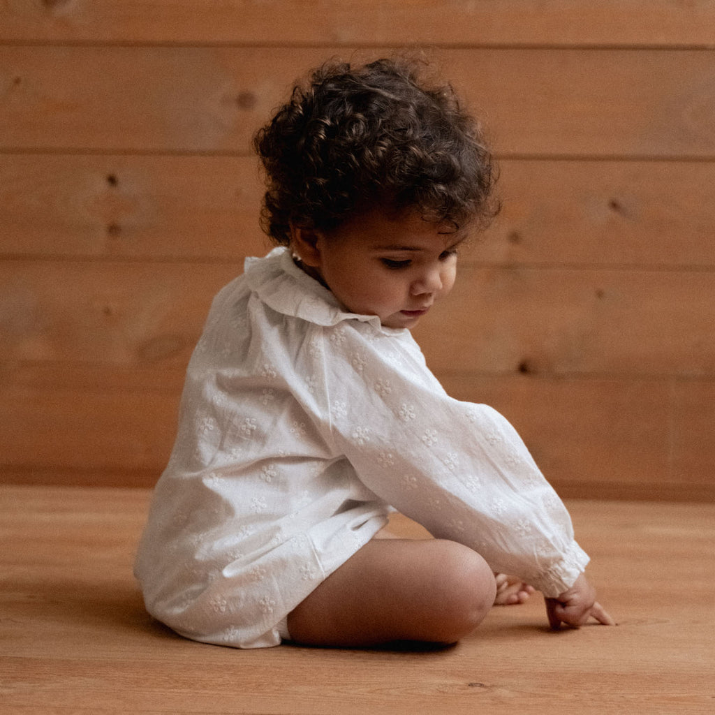 Nature Baby Meadow Bodysuit - Ivory Flora