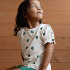 Bubbles Tee - Flora Natural Print