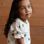 Bubbles Tee - Flora Natural Print