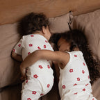 Singlet Pyjama Set - Flora Red Print