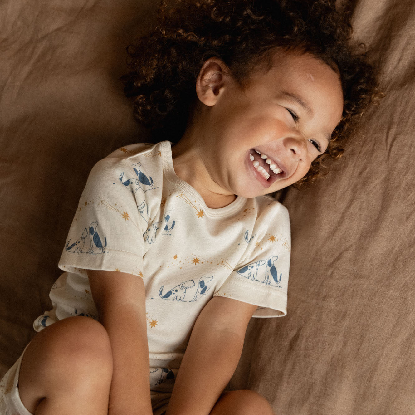 Shortie Pyjama Set - Dog Dream Print