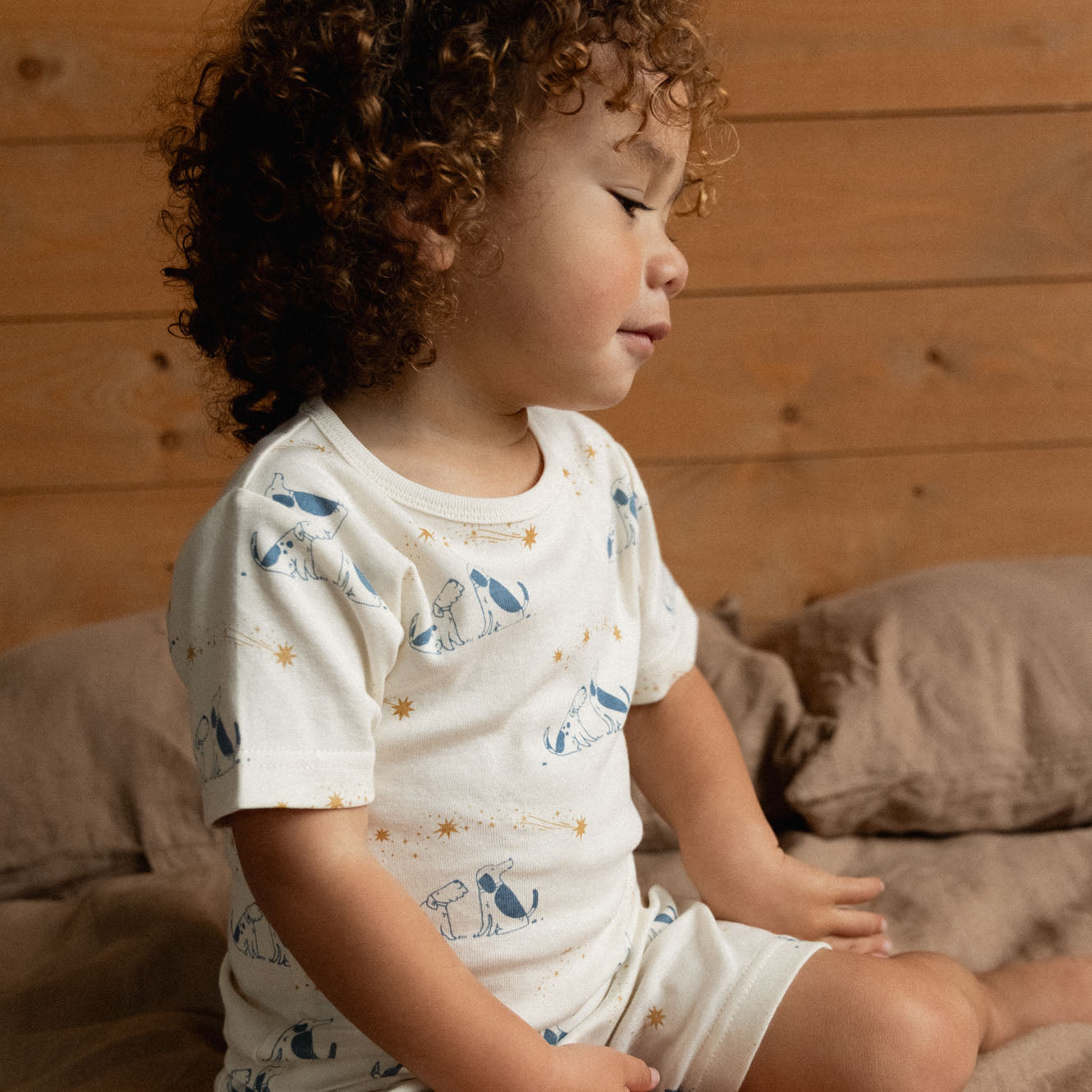Shortie Pyjama Set - Dog Dream Print