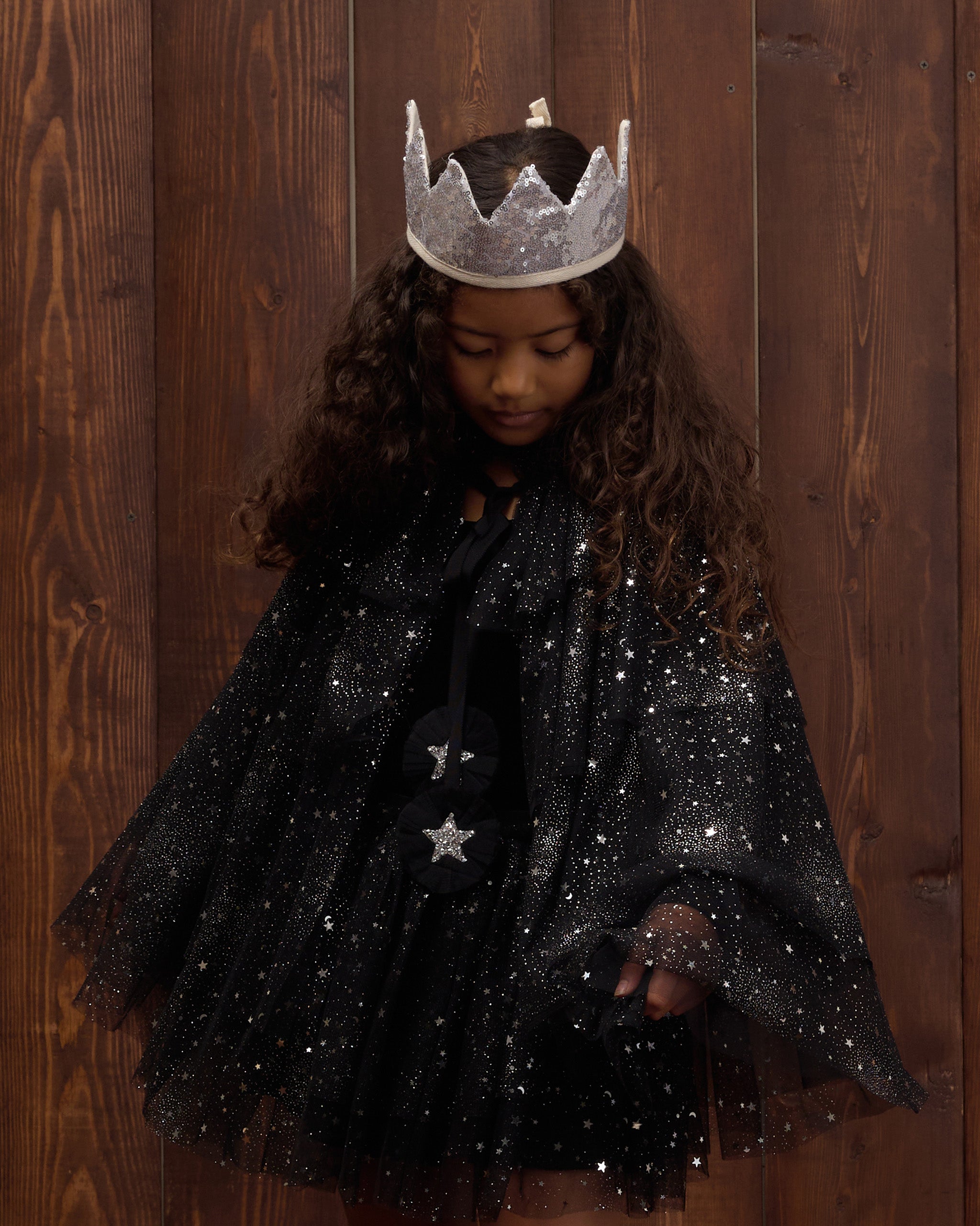 PRE-ORDER - Crown + Wand Silver Sequin