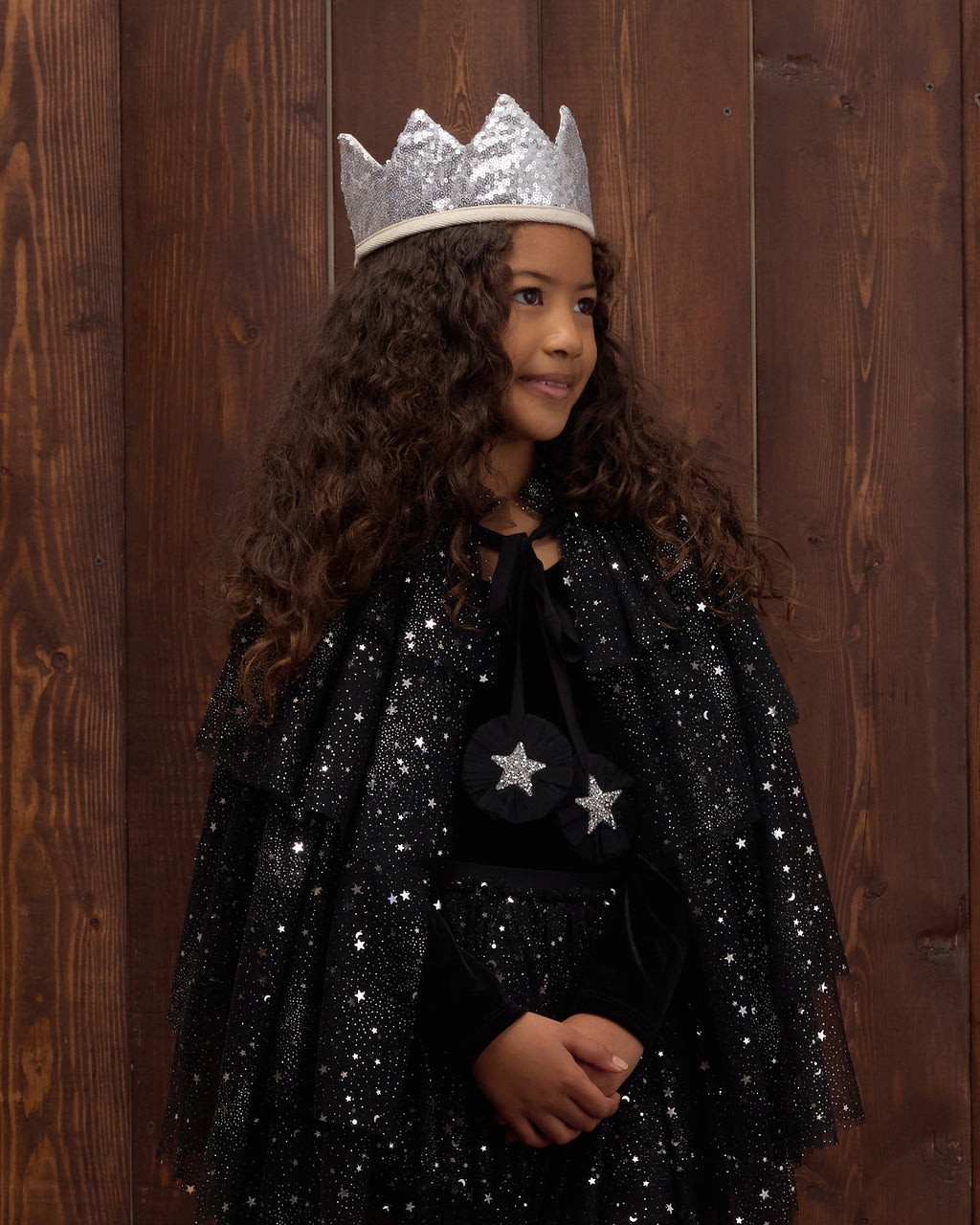 PRE-ORDER - Crown + Wand Silver Sequin
