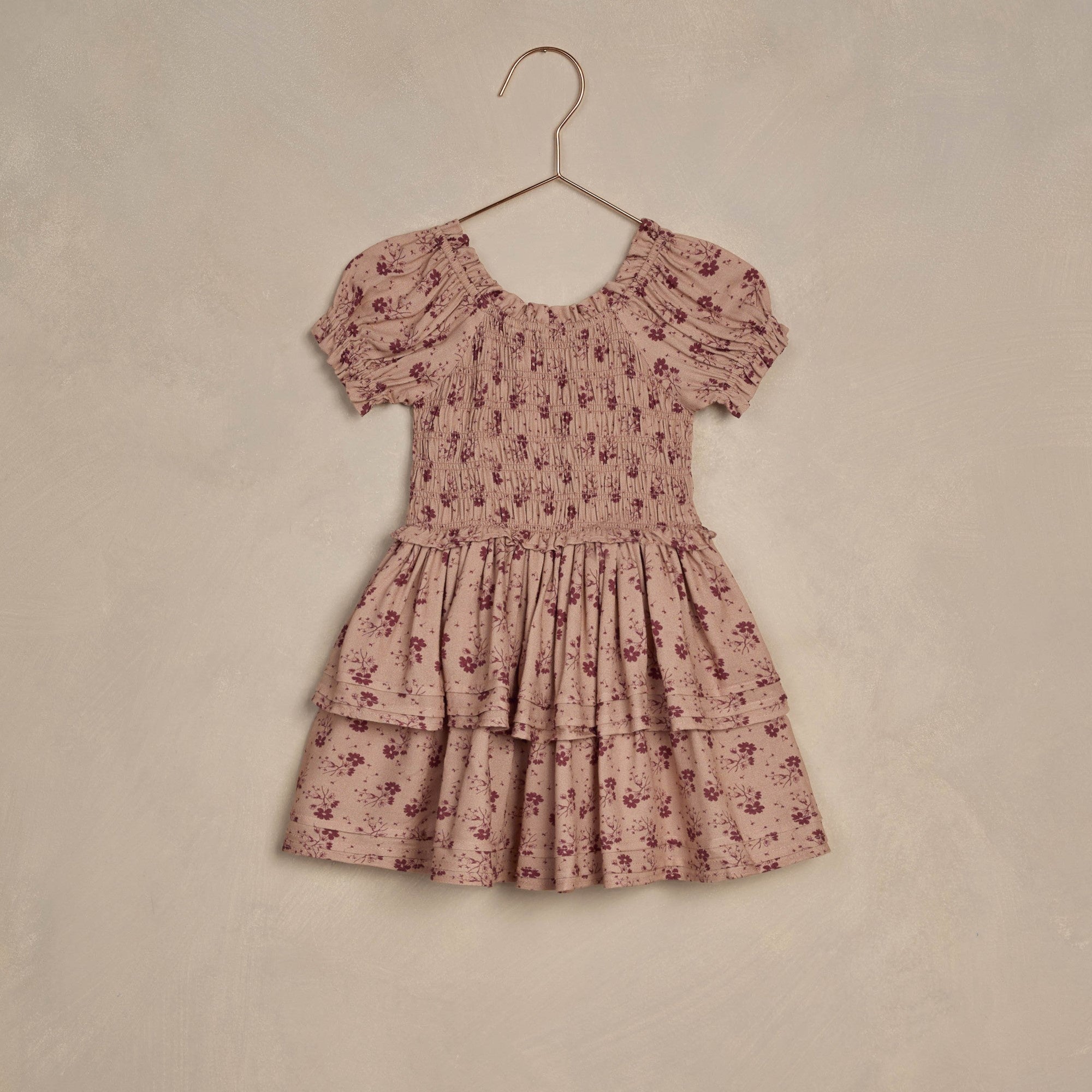 Nora Lee Cosette Dress - Fig Ditsy