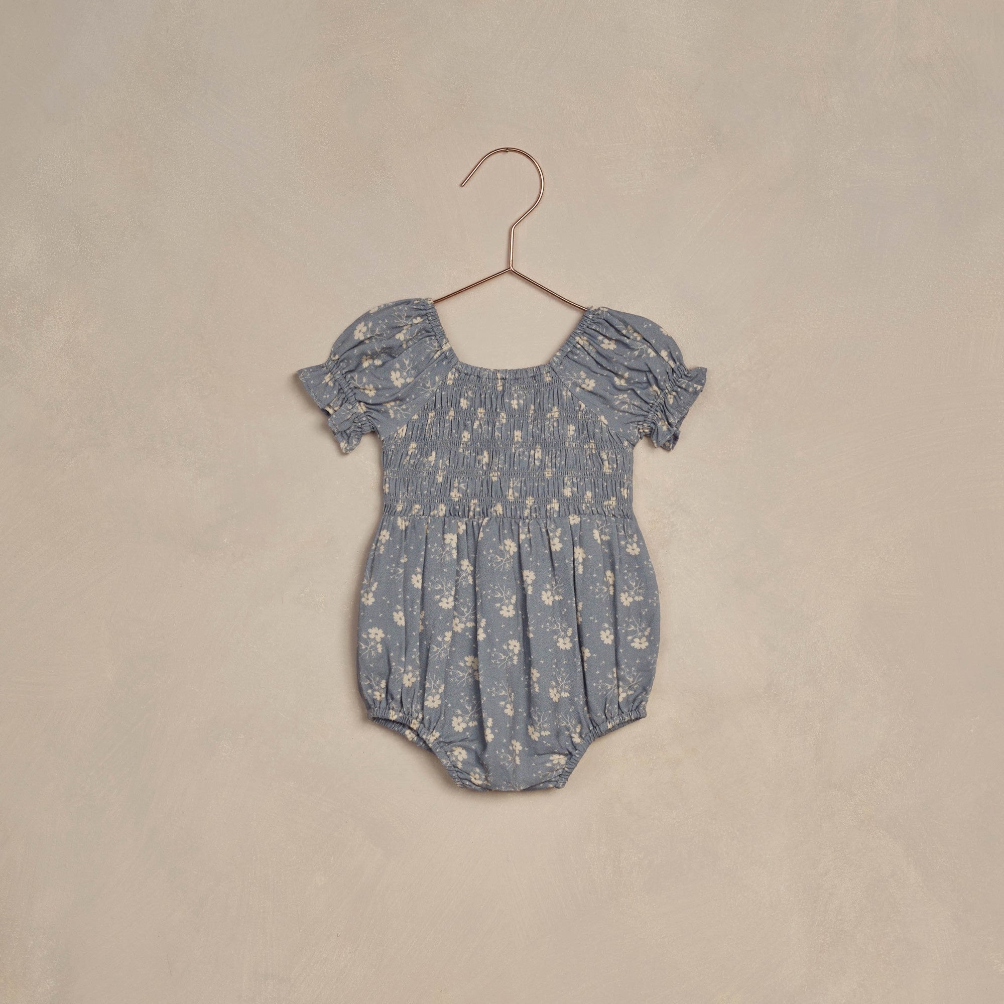 Nora Lee Cosette Romper - Blue Ditsy