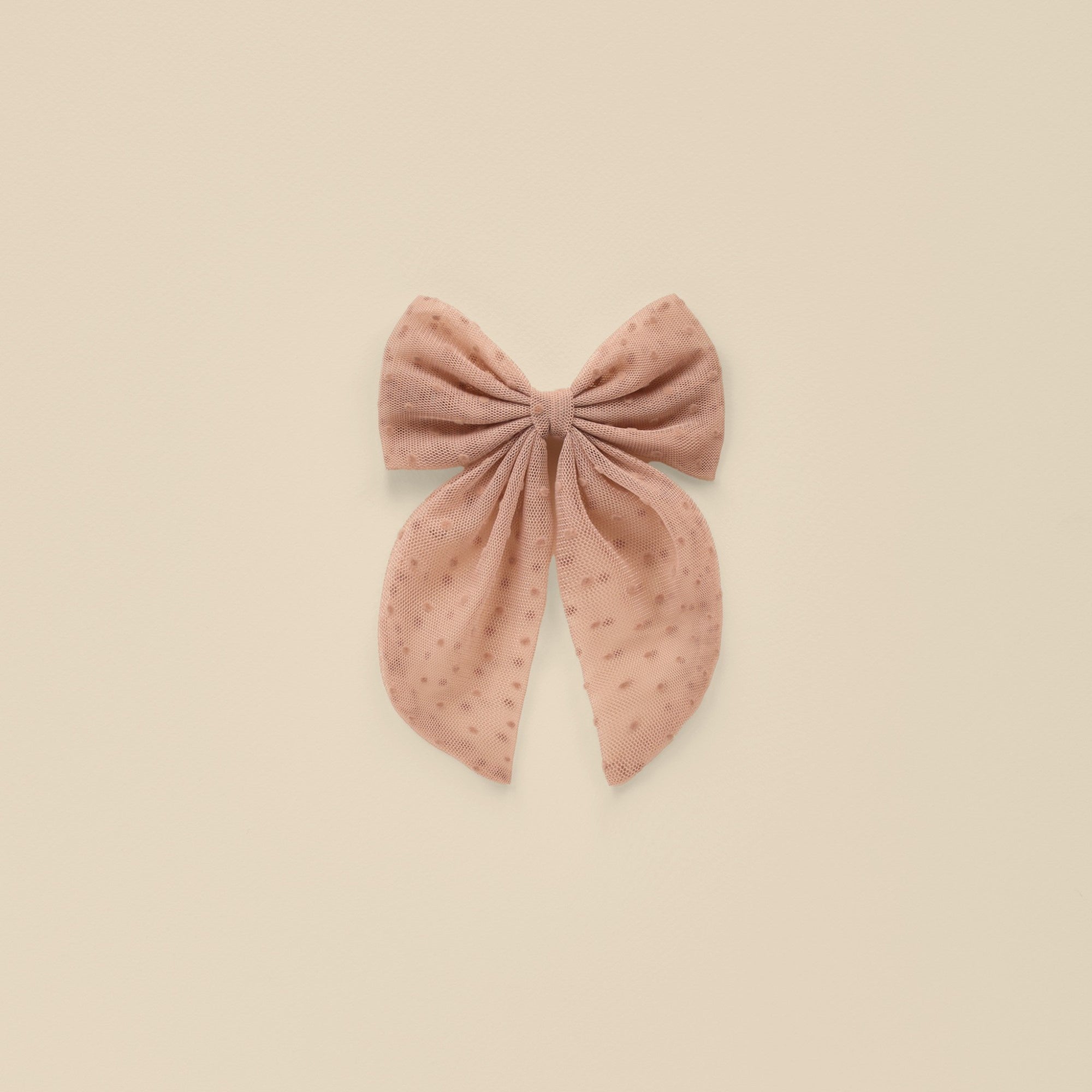 Nora Lee Oversized Bow - Dusty Rose
