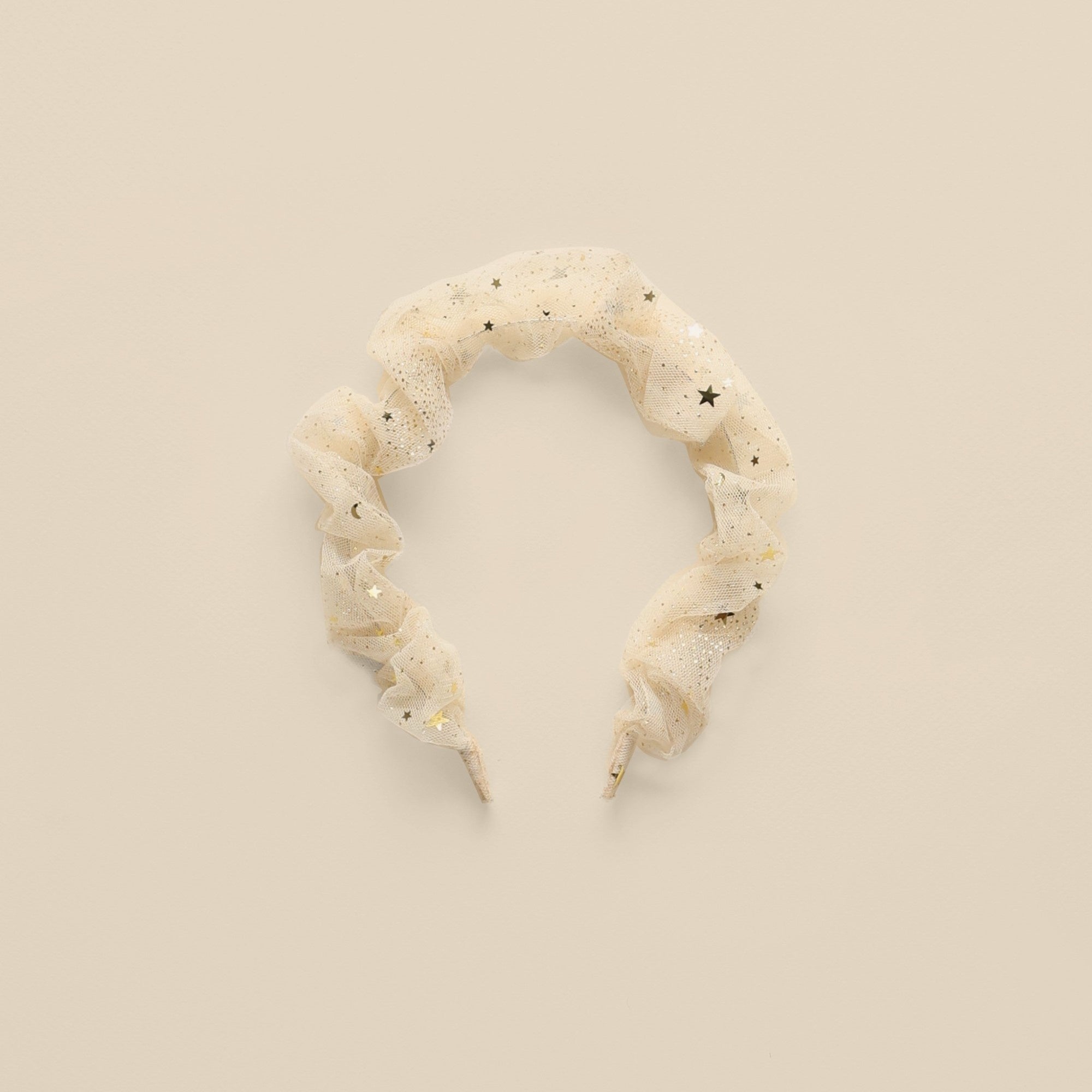 Nora Lee Gathered Headband - Champagne Stars