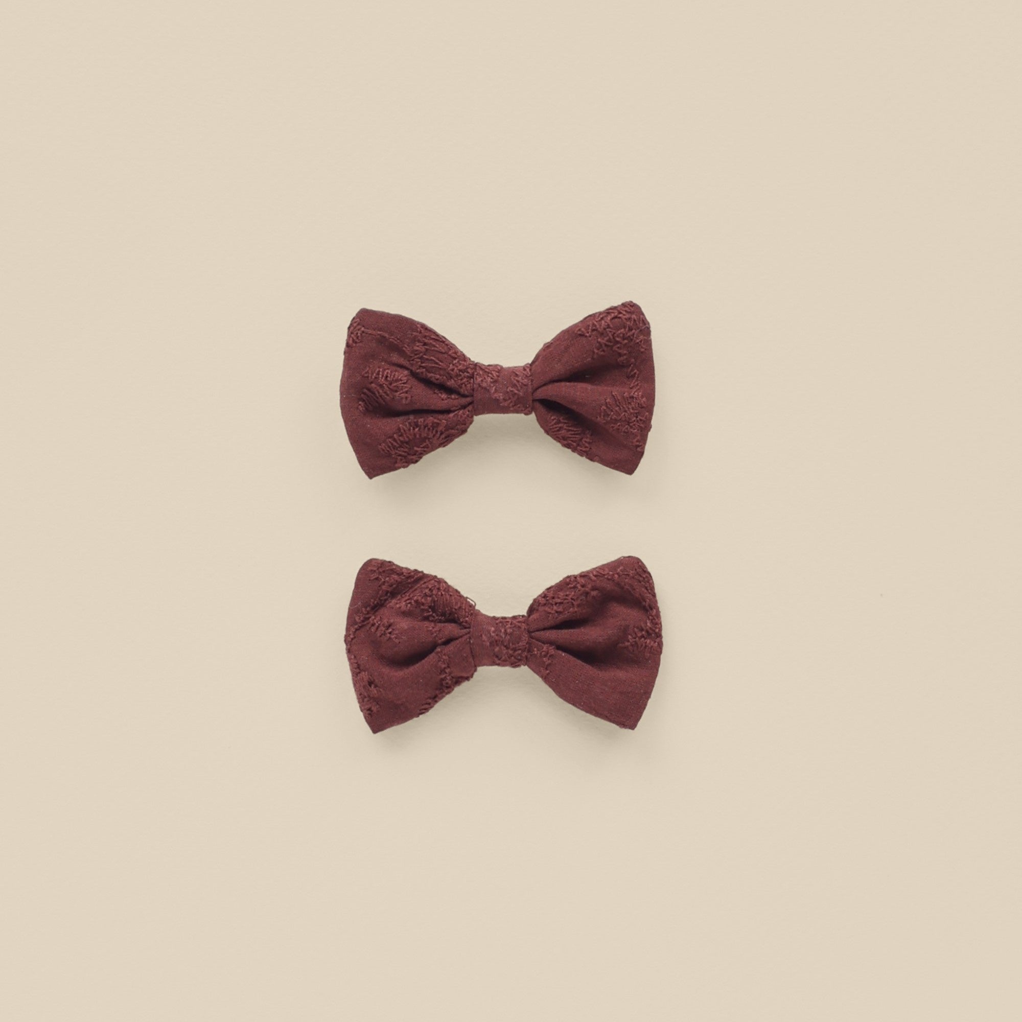 Nora Lee Little Bow Clip - Fig