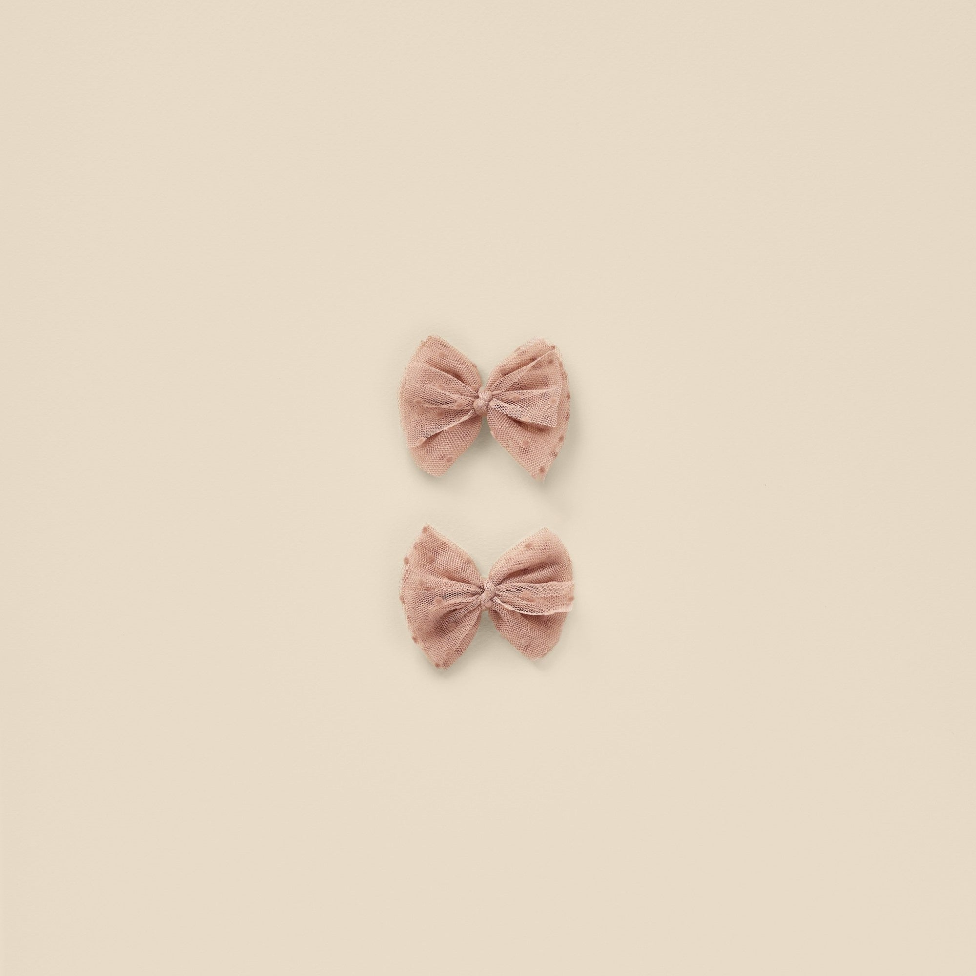 Nora Lee Flutter Tulle Clips - Dusty Rose