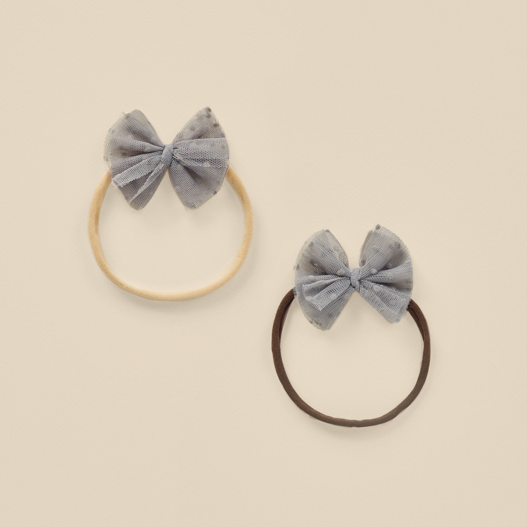 Nora Lee Flutter Tulle Headband - Vintage Blue