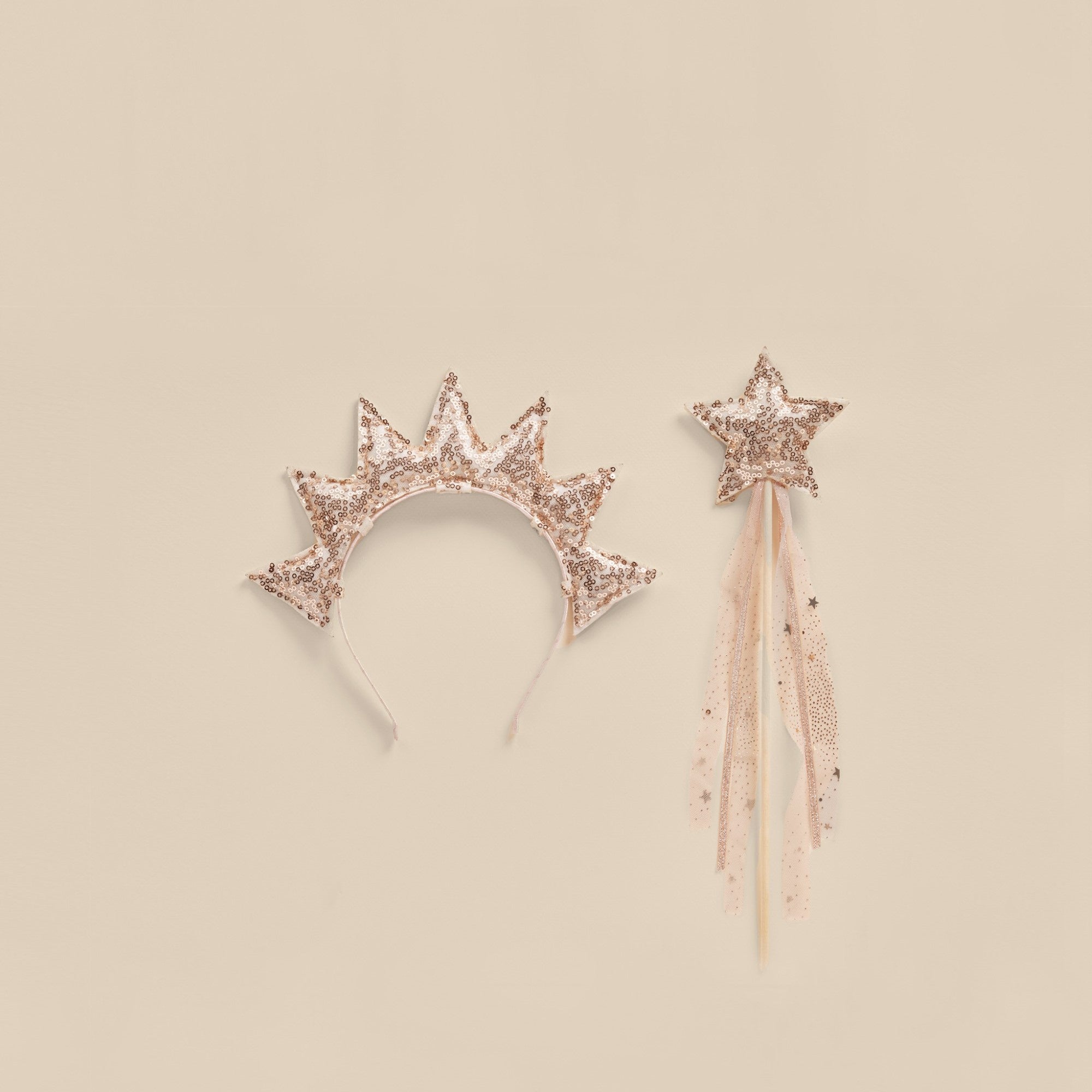 Sun Crown & Wand - Dusty Rose