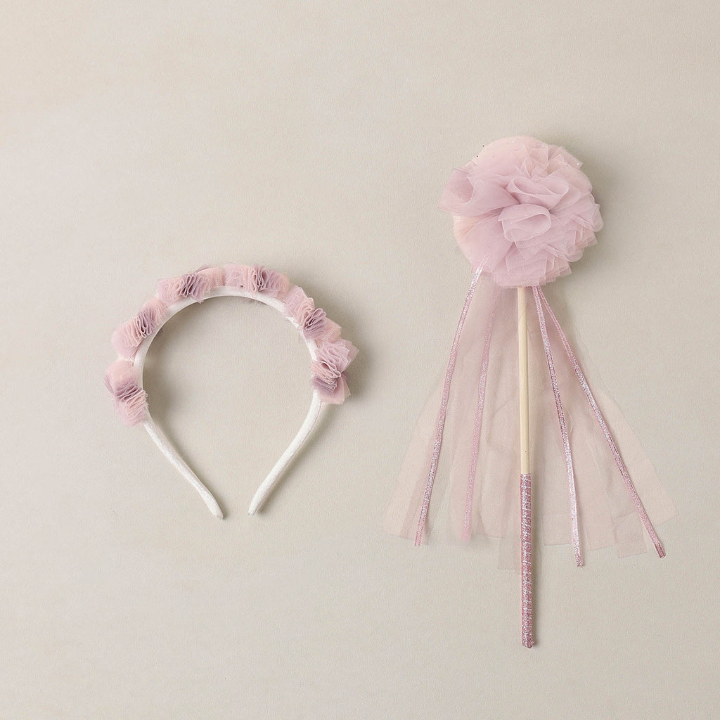 PRE-ORDER - Pom Pom Crown + Wand Sugar Plum