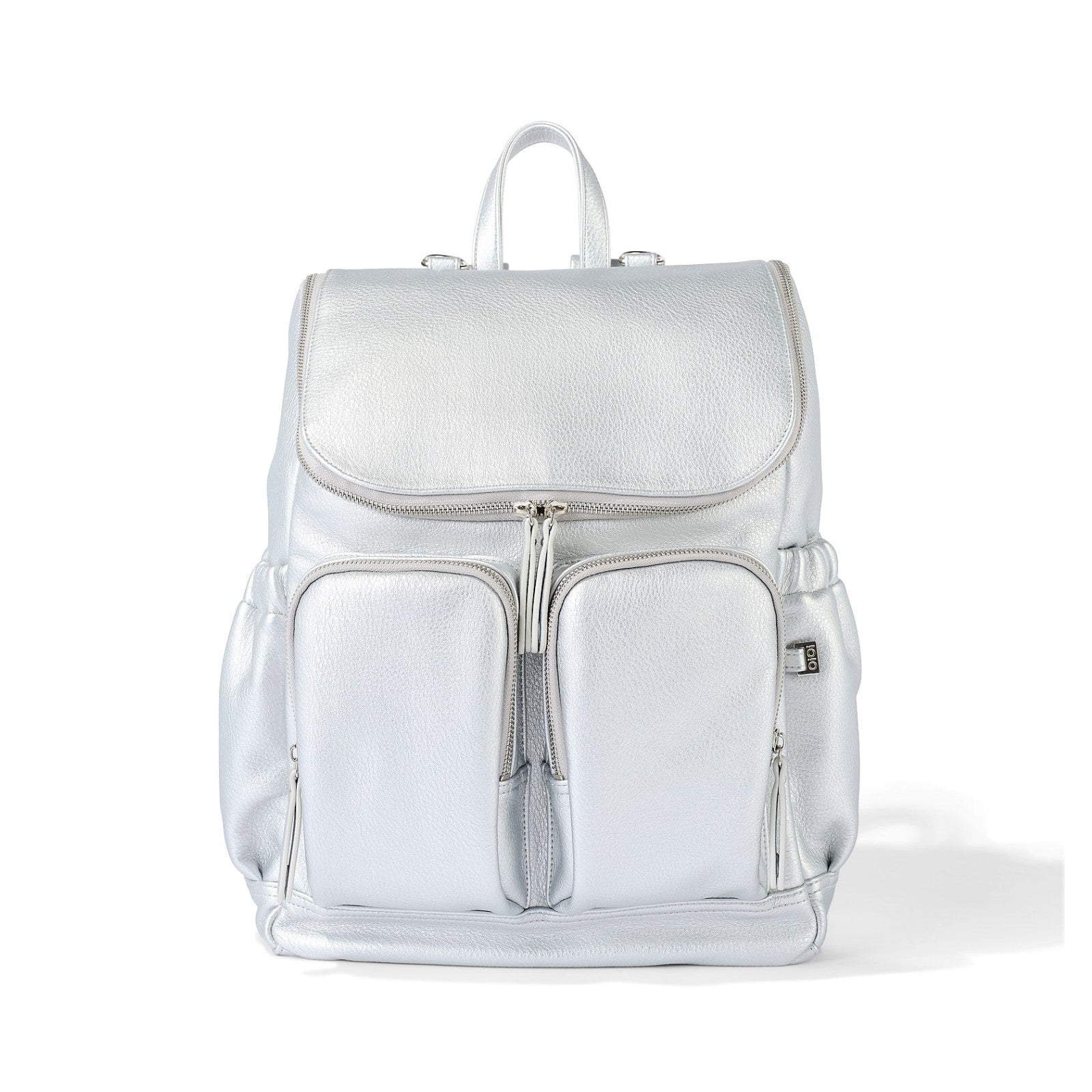 OiOi Nappy Backpack - Silver Dimple