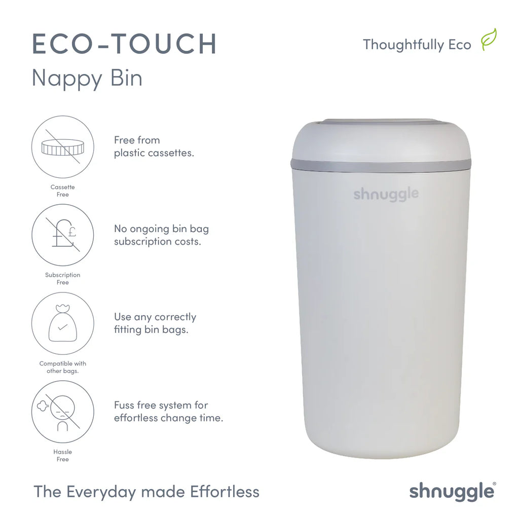 Shnuggle Eco - Touch Nappy Bin