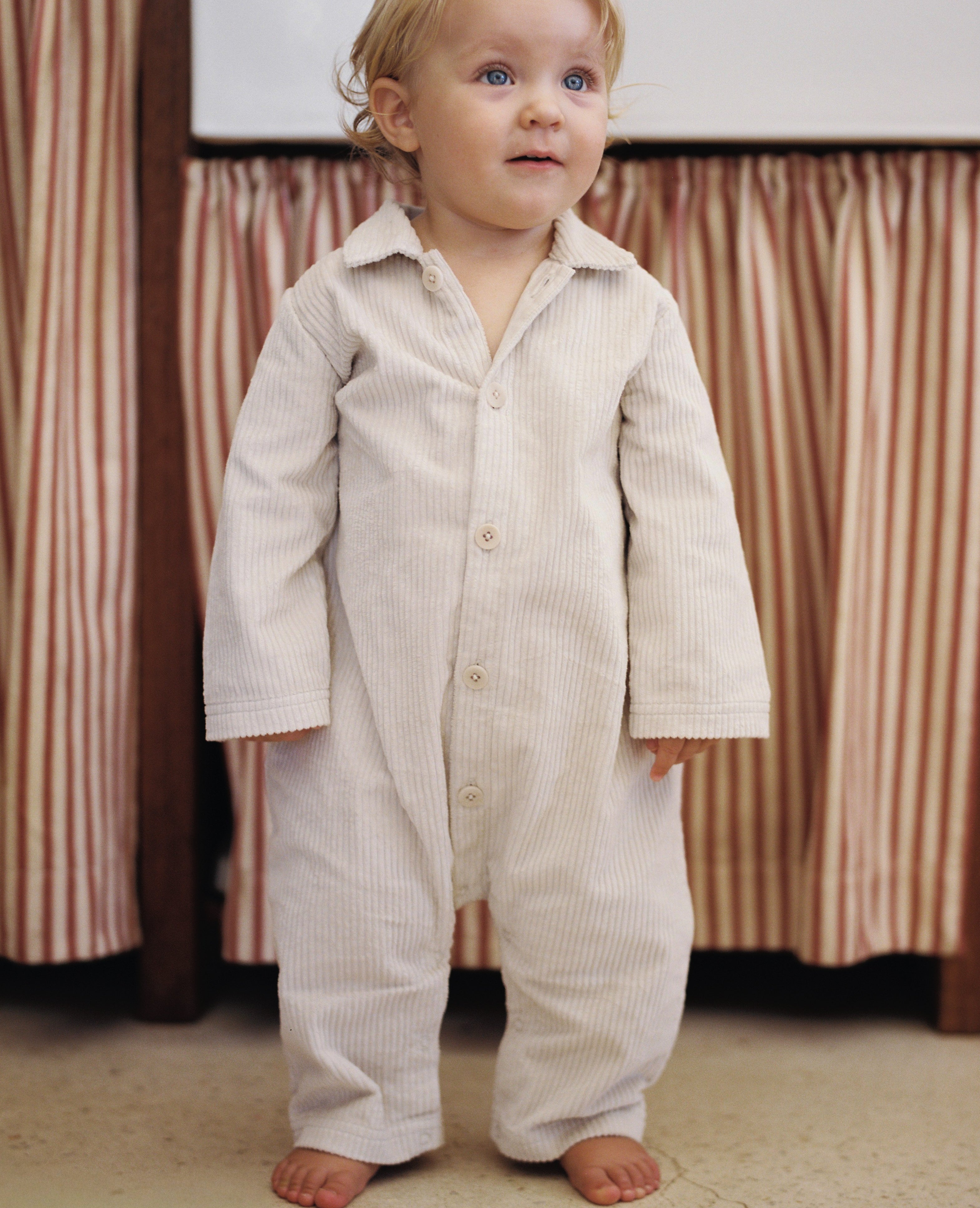 Walter Romper Cord - Ecru