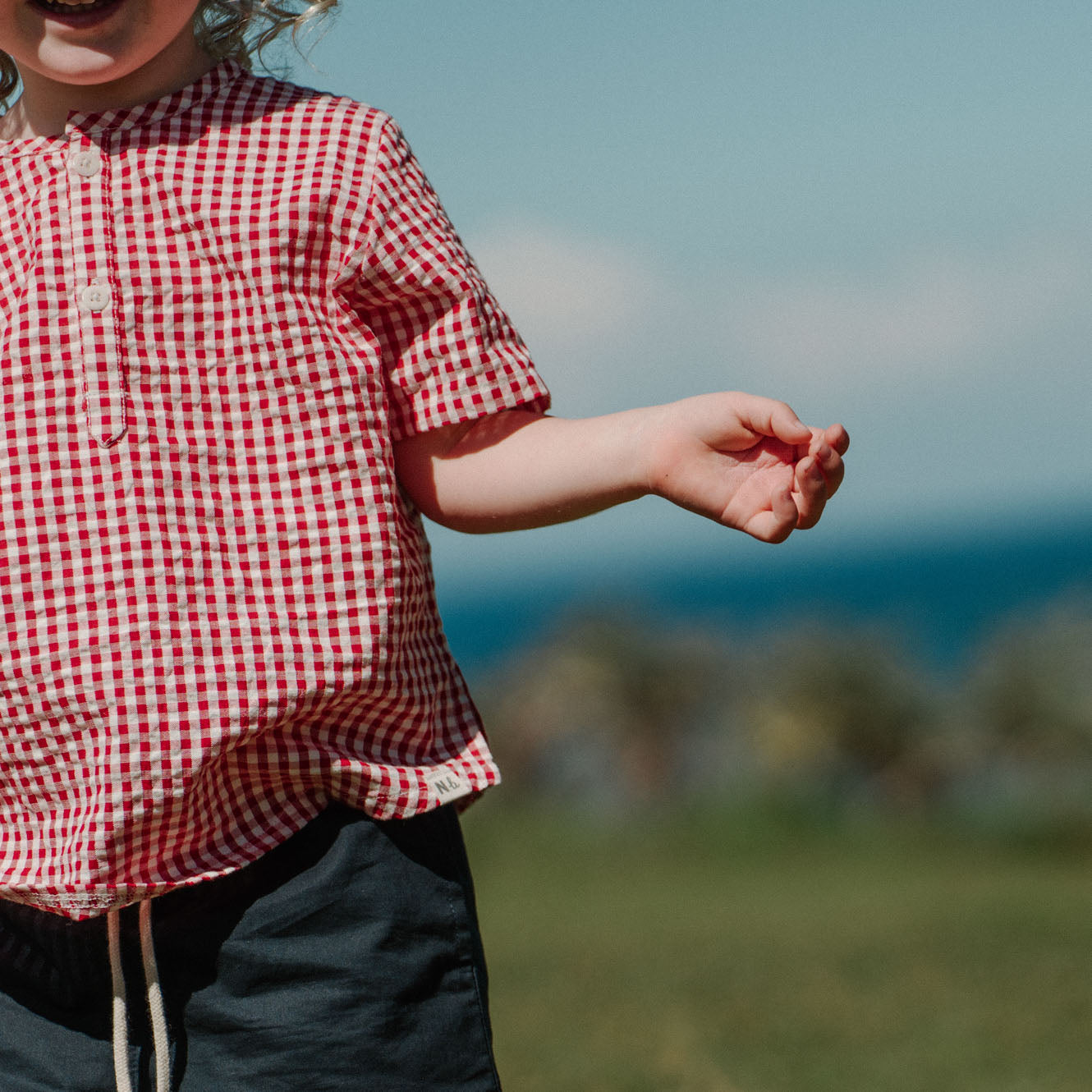 Nature Baby Caravan Shirt Gingham - Red Check