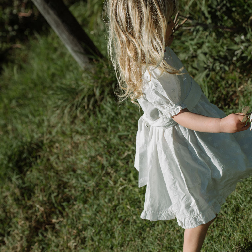 Nature Baby Annabelle Dress - Ivory Flora