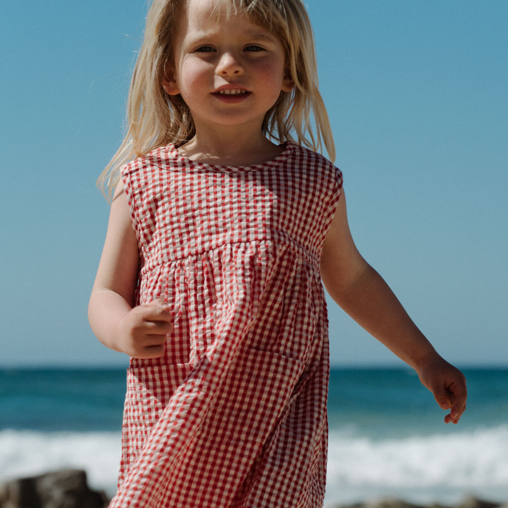 Nature Baby Dorothy Dress - Red Check