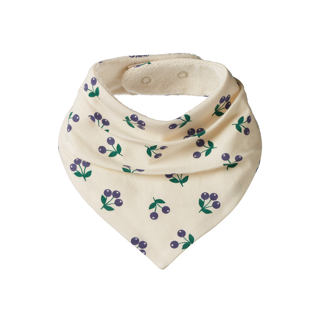 Triangle Bib - Little Winter Berry Print