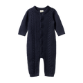 Lou Suit Cotton Knit - Navy Cable Knit