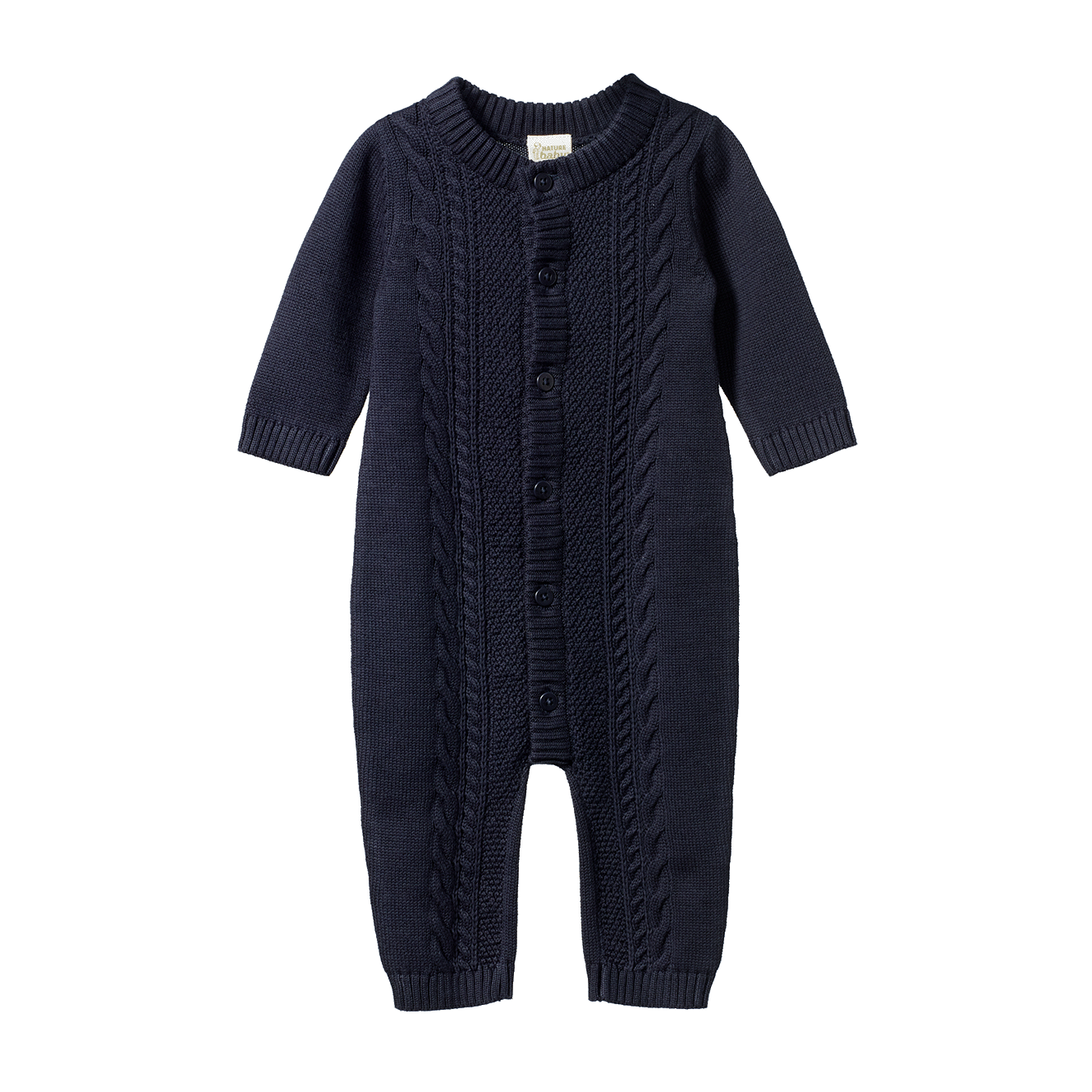 Lou Suit Cotton Knit - Navy Cable Knit
