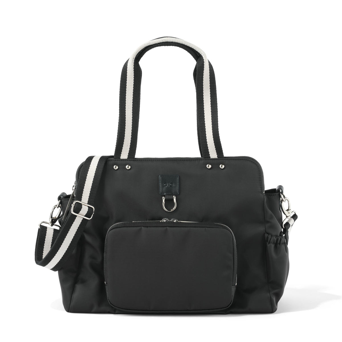 Triple Tote Nappy Bag - Black Nylon