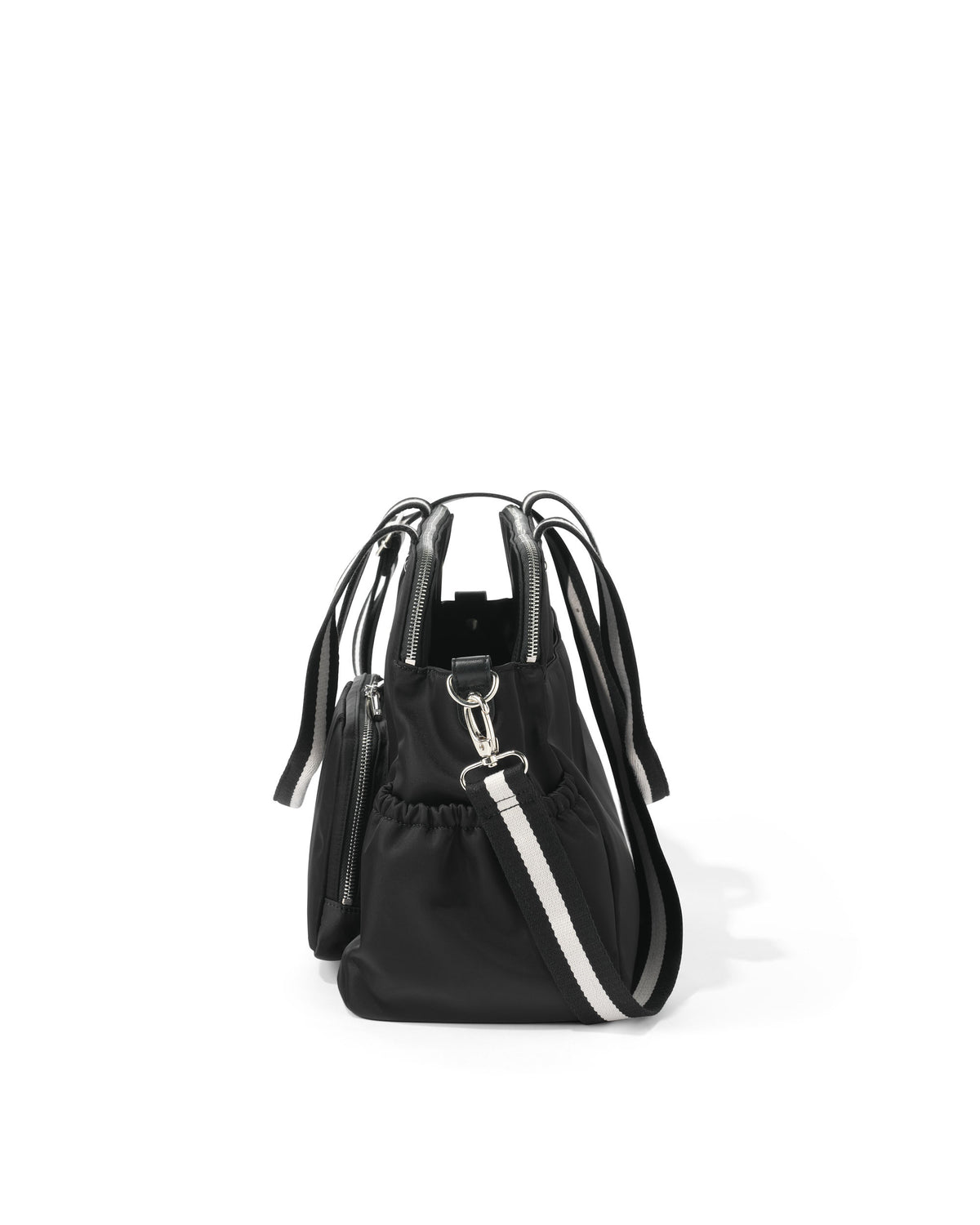 Triple Tote Nappy Bag - Black Nylon