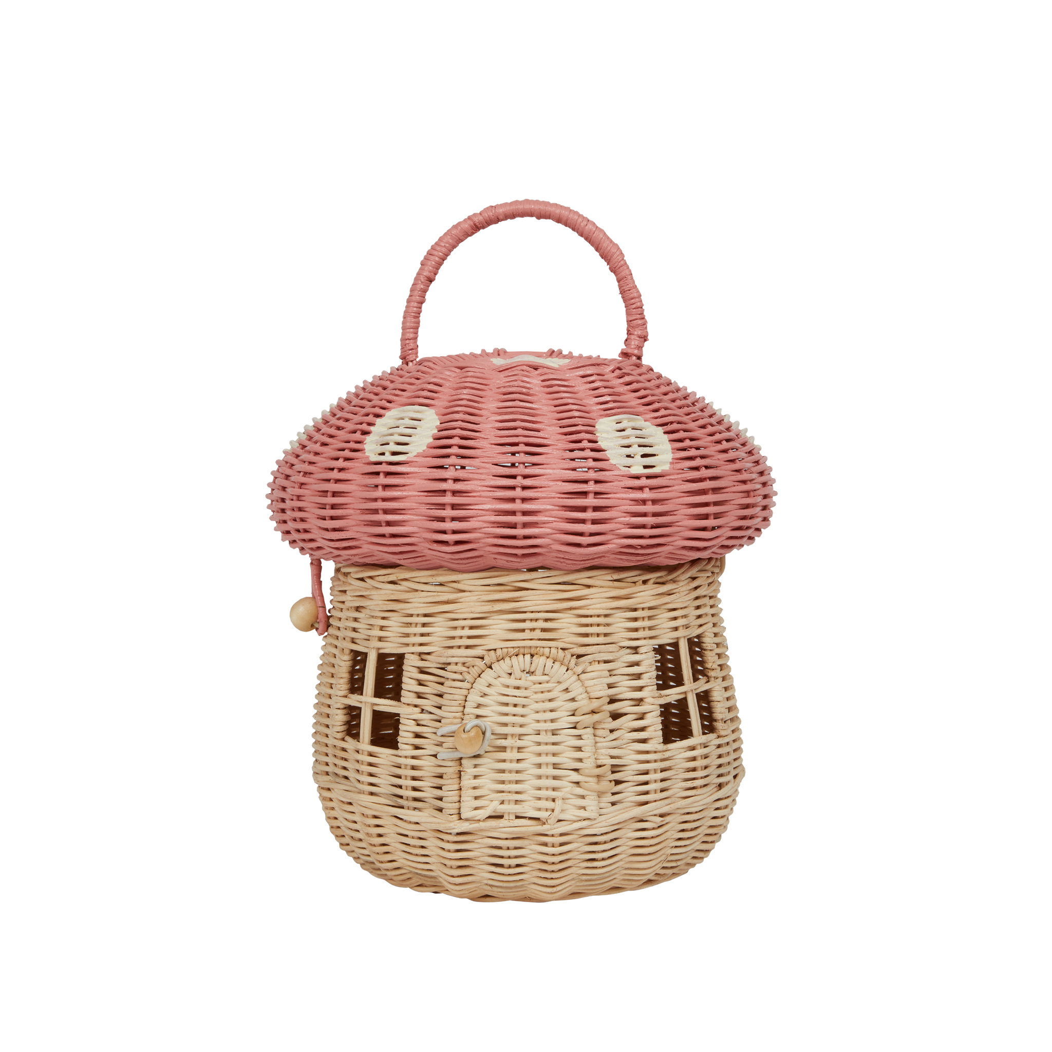 Rattan Mushroom Basket - Musk